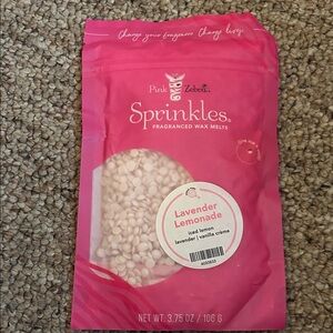 Pink Zebra Lavender Lemonade Sprinkles - Pink and White